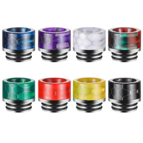 810 Drip Tips Stainless Honeycomb Flat Serpentine Resin For Joyetech RTA TAnk