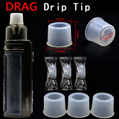 Drag S Drag X Pnp Tank Silicone Drip Tip Cap One Time Use