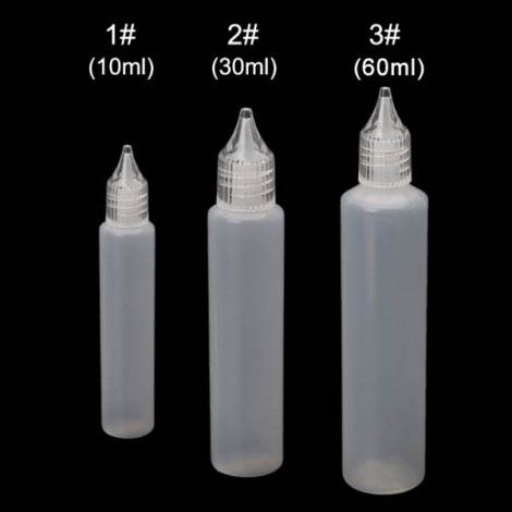 Empty Ejuice Bottles 3PCS 10ml Bottle 30ml Bottle 60ml Bottle