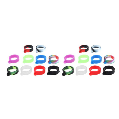 Iwodevape Vape Bands Hanging Ring for 20mm Inner Diameter Devices 20-PACK Random Color Delivery