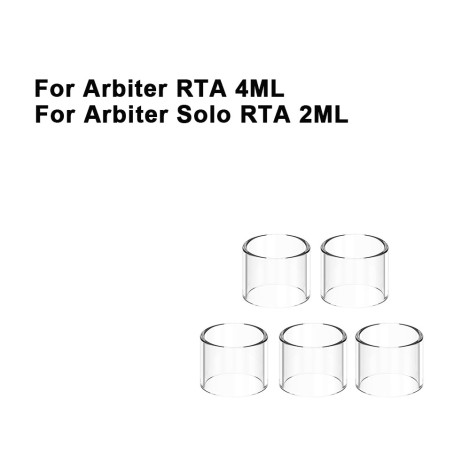 Replacement Pyrex Straight Glass Tube Tank For Arbiter RTA 4ML / Arbiter solo RTA 2ML