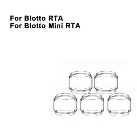 Replacement Pyrex Fat Bubble Glass Tube Tank For Blotto RTA / Blotto Mini RTA
