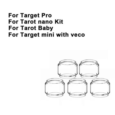 Replacement Pyrex Fat Bubble Glass Tube Tank For Target Pro / Tarot Nano Kit / Tarot Baby / Target mini