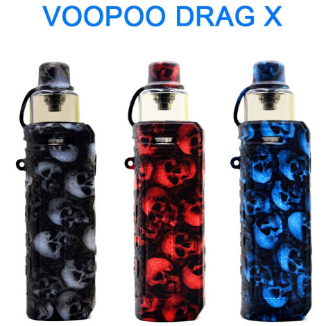 Protective Silicone case cover shield wrap Skin Skull Head For Drag x