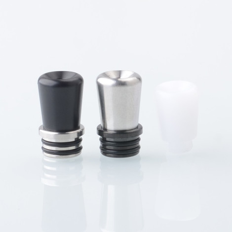 VWM Style 510 Drip Tip Set Stainless Steel & POM (2 PCS)