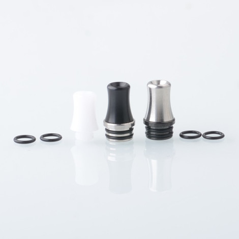 VWM Style 510 Drip Tip Set - B Stainless Steel & POM (2 PCS)