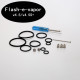 Flash-e-vapor v4.5 v4.5+ RTA Tank Gaskets Replacement Silicone Seal Ring O-Ring Sealing Set With Air Pin