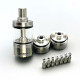 Moka MTL Style RTA Vape Atomizer Rebuildable Tank 316SS 22mm 4.5ml Single Coil RTA