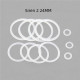 3Pack Digiflavor Siren 2 24MM 4.5ml Vape Tank Replacement Silicon O-Ring Seal Ring