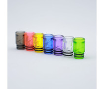 Universal 510 Spiral Plastic Anti-Spitback Transparent Multicolor Drip Tip