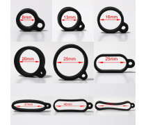 20Pcs 8mm 13mm 16mm 20mm 25mm 37mm 40mm 55mm Inner Diameter Vape Bands Hanging Ring High-Quality Silicone Sealing Rings