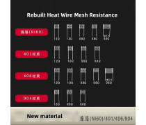 N401 N406 Ni60 904L Material Vape Rebuild Heat Wire Mesh Resistance Coil Repair Vape Electronics Accessary Parts