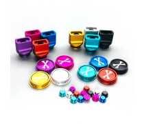 Dotaio v2 whistle Style 510 drip tips with Power switch button for vape tank DotMod DotAIO Pod System / Billet BB Box Mod