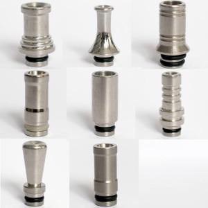 510 Mouthpiece Silver Color metal Stainless steel Drip Tips Tip For Vape Tank RTA RDTA