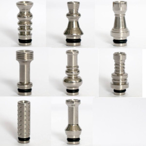 510 Drip Tips Silver Color Mouthpiece metal Stainless steel Tip For Vape Tank RTA RDTA