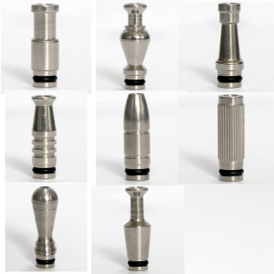 510 metal Drip Tips Silver Color Mouthpiece Stainless steel Tip For Vape Tank RTA RDTA