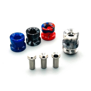 Mission Never Normal Style 316SS Resin Drip Tip For SXK BB / Billet Box Mod Kit Mouthpiece E-Cigarette Vape Accessories