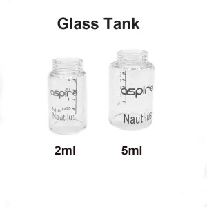 Aspire Nautilus 5ml Nautilus Mini 2ml Glass Tank Cover Tank Atomizer Replacement Clear Straight Vape Glass Tank Tube