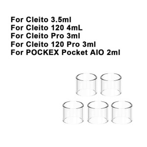 Replacement Glass Tube Tank For Aspire cleito 120 Pro POCKEX Pocket AIO Cleito Cleito 120