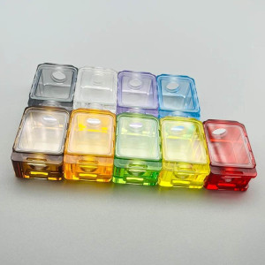 Hot Selling Colorful PC Prc Style Crystal Boro Tank for SXK BB / Billet AIO Box Mod Kit