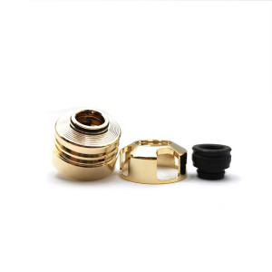 Engine Style 22mm RDA Rebuildable Dripping Atomizer w/ BF Pin - Gold Color