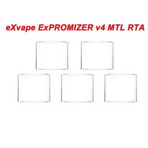 5PCS Replacement Glass Tube For eXvape ExPROMIZER v4 MTL RTA