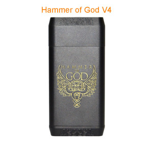 Hammer of God V4 style Mechanical Box Mod Huge Power Electronic Cigarette Vape Mod 4 x 21700 Battery supported RDA RTA RDTA