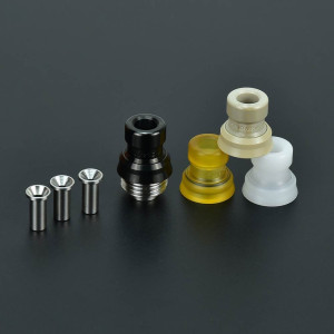 Mission Cosmos V2 Style Booster Integrated Drip Tip 316 Stainless Steel for sxk BB / Billet / Boro AIO Box Mod