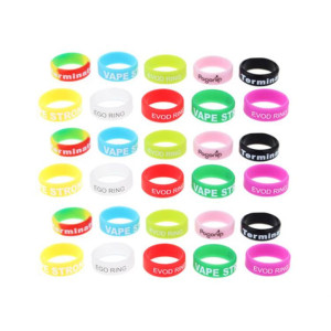 Iwodevape Vape Band for 18mm Inner Diameter Device 30 Pack Random Color Delivery