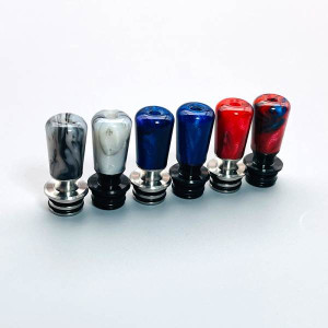 510 Stainless Steel + Resin Long Drip Tip 510 mouthpiece Random Colors