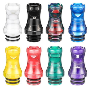 Replacement Drip Connector 510 Long Snakeskin Resin Vape Drip Tip Honeycomb Standard For RTA RDA RDTA