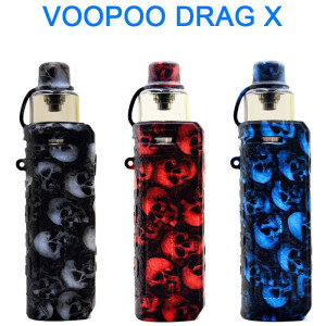 Protective Silicone case cover shield wrap Skin Skull Head For Drag x
