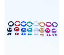Bone Style AIO Button set Aluminum Material For Dotaio v1/v2 Mod Vape Accessories