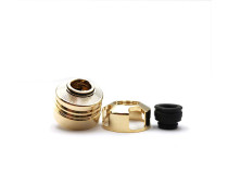 Engine Style 22mm RDA Rebuildable Dripping Atomizer w/ BF Pin - Gold Color