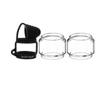 Wotofo Profile X Vape RTA Tank Clear Replacement Vape Straight Glass Tank Tube With Dust Cap Silicone rings 