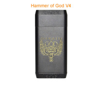 Hammer of God V4 style Mechanical Box Mod Huge Power Electronic Cigarette Vape Mod 4 x 21700 Battery supported RDA RTA RDTA