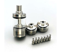 Moka MTL Style RTA Vape Atomizer Rebuildable Tank 316SS 22mm 4.5ml Single Coil RTA