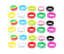 Iwodevape Vape Band for 18mm Inner Diameter Device 30 Pack Random Color Delivery