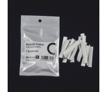 20pc Premium Rebuild Cotton 7.5x40mm Stip for Mesh Wire Resistance Caliburn G / Xros / Xlim / Wemax RBK Rebuild Kit