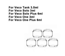 Replacement Pyrex Fat Bubble Glass Tube Tank For Veco Tank / Veco Solo / Veco Solo Plus / Veco One / One Plus