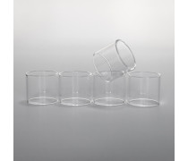 PICATINY MTL 3ml 5ml RTA Atomizer Replacement Clear Straight Vape Glass Tank Tube