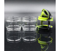 Geekvape Z Sub-Ohm Tank 5 Replacement Bubble Glass Tube With Silicone Dust Cap – Pyrex Vape Glass