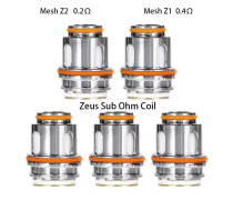 10Pcs OEM Zeus Sub Ohm Tank Coil Mesh Coil Z1 0.4ohm Z2 0.2ohm Z3 0.15ohm Head for Zeus Sub Ohm Tank Atomizer