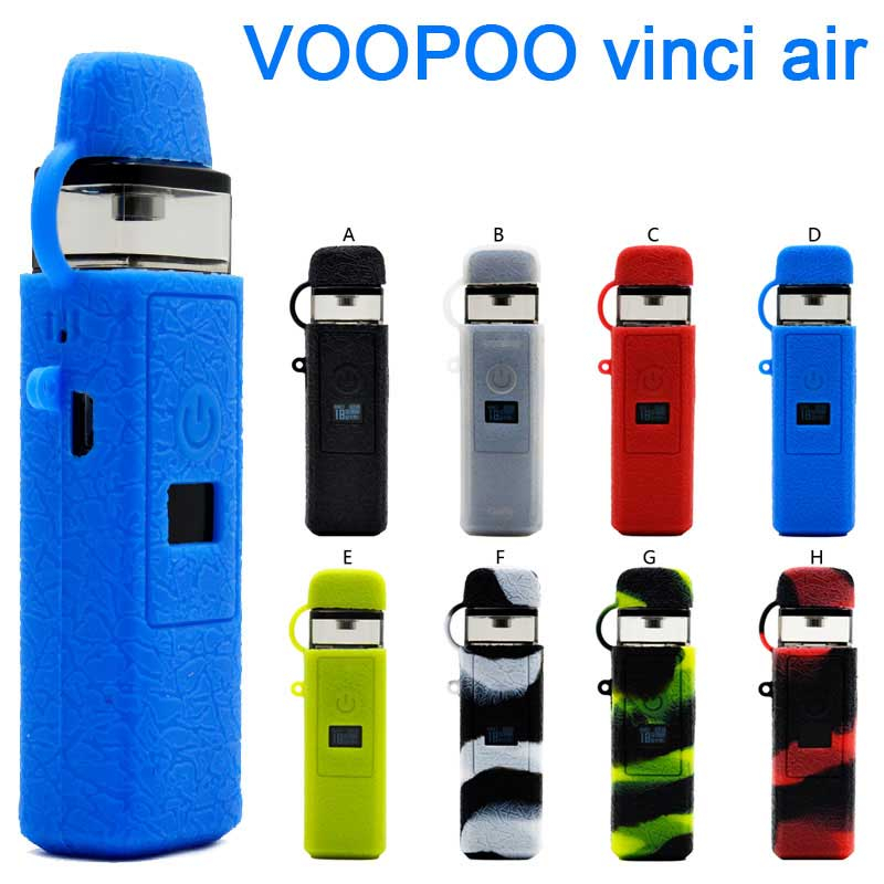 Ruilul Custodia protettiva in silicone per Voopoo Vinci Air 30W Kit Skin Decal Wrap Sleeve Scudo antiscivolo nero Nero Ruilul Custodia protettiva in silicone per Voopoo Vinci Air 30W Kit Skin Decal Wrap Sleeve Scudo antiscivolo nero Nero