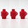 3Pcs Red